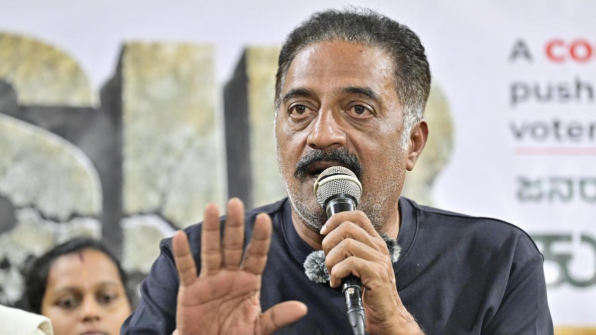 Actor Prakash Raj questions SIR, Form-6 requirement